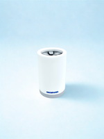 Lave-pattes pour chien en silicone souple, bleu, format compact avec picots doux